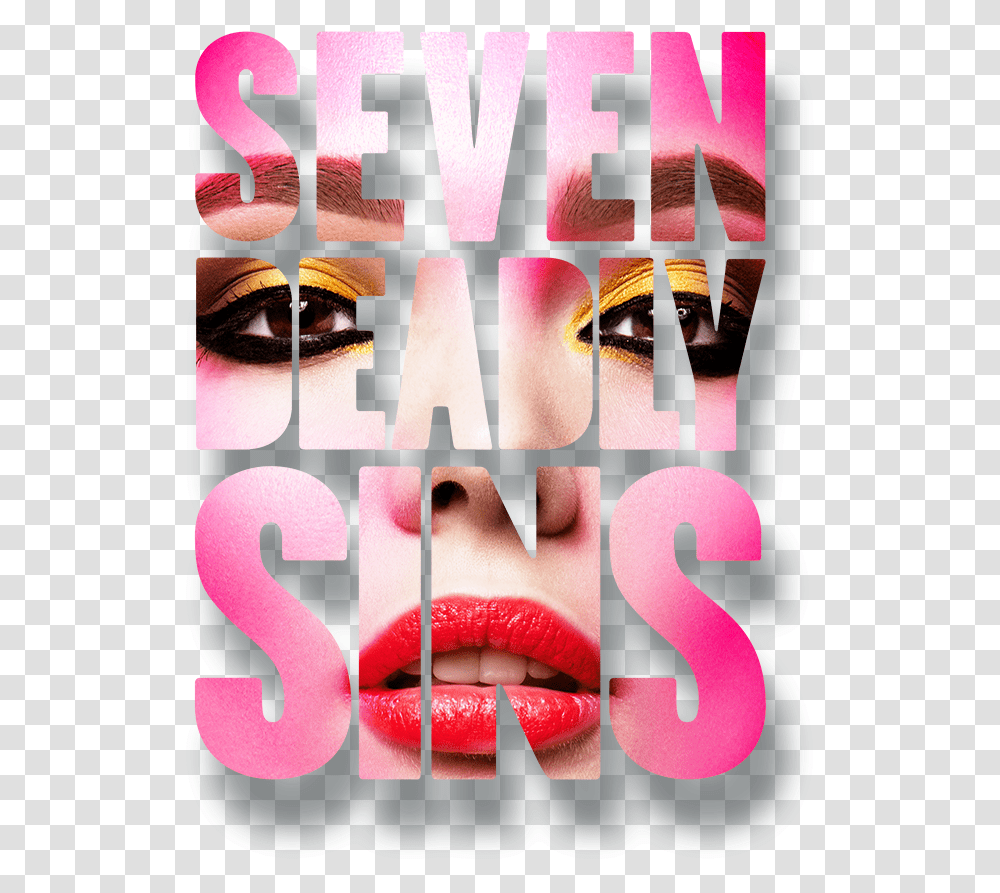 Seven Deadly Sins Lip Care, Poster, Advertisement, Mouth, Text Transparent Png
