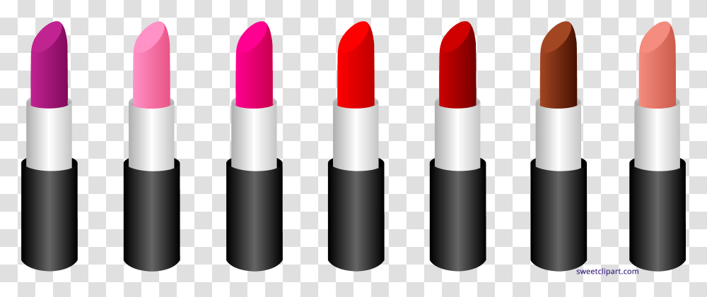 Seven Shades Of Lipstick Lipstick Clipart, Cosmetics Transparent Png