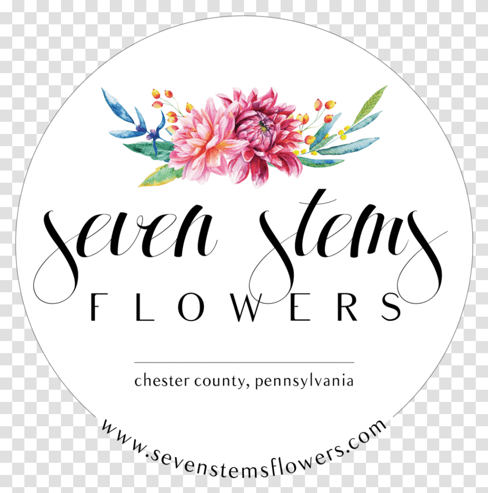 Seven Stems Flowers Flower Stem, Text, Label, Handwriting, Calligraphy Transparent Png