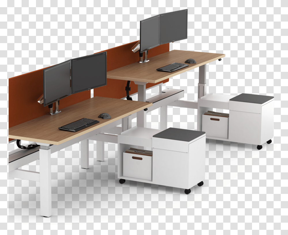 Seven Workbench Customization Adjustable Height Workstations, Furniture, Desk, Computer, Electronics Transparent Png