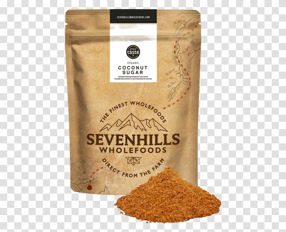 Sevenhills Wholefoods Organic Coconut Sugar Seven Hills Tea, Powder, Flour, Rug, Seasoning Transparent Png