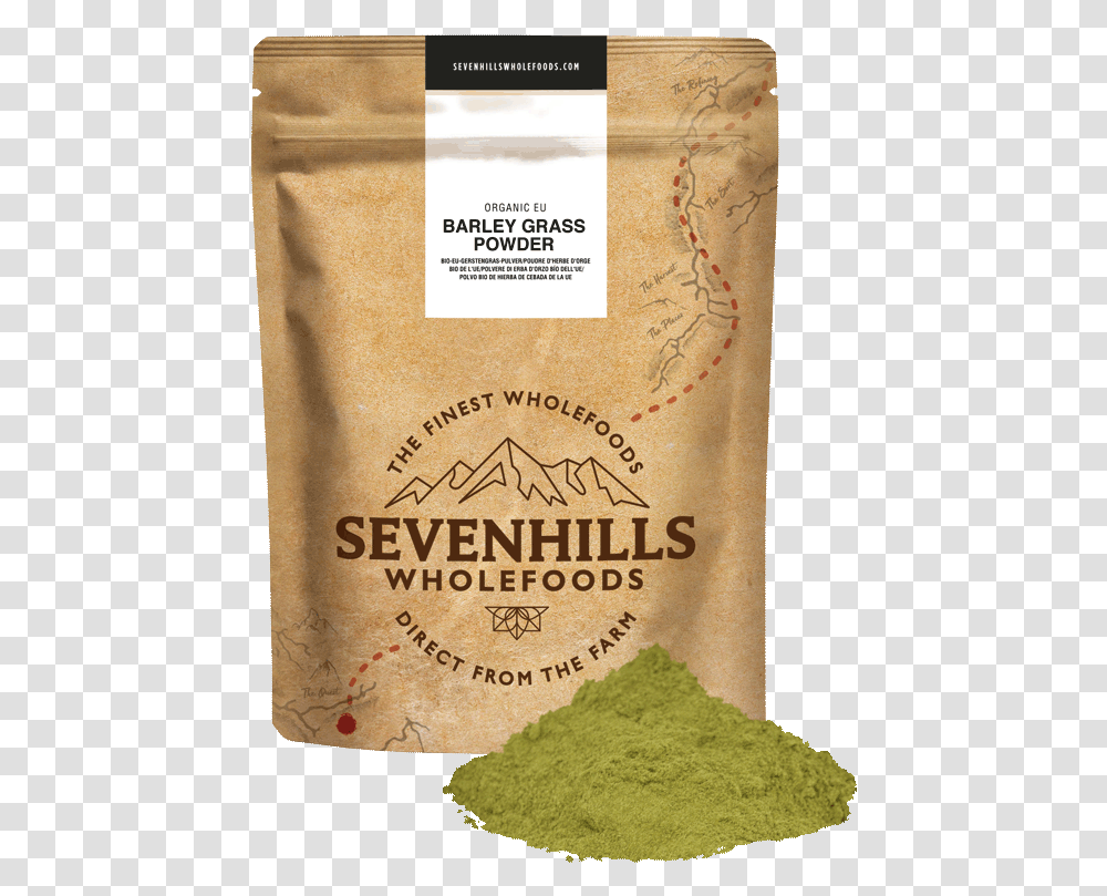Sevenhills Wholefoods Organic Eu Barley Grass Powder Organic Gelatinised Maca Powder, Flour, Plant, Sack, Bag Transparent Png