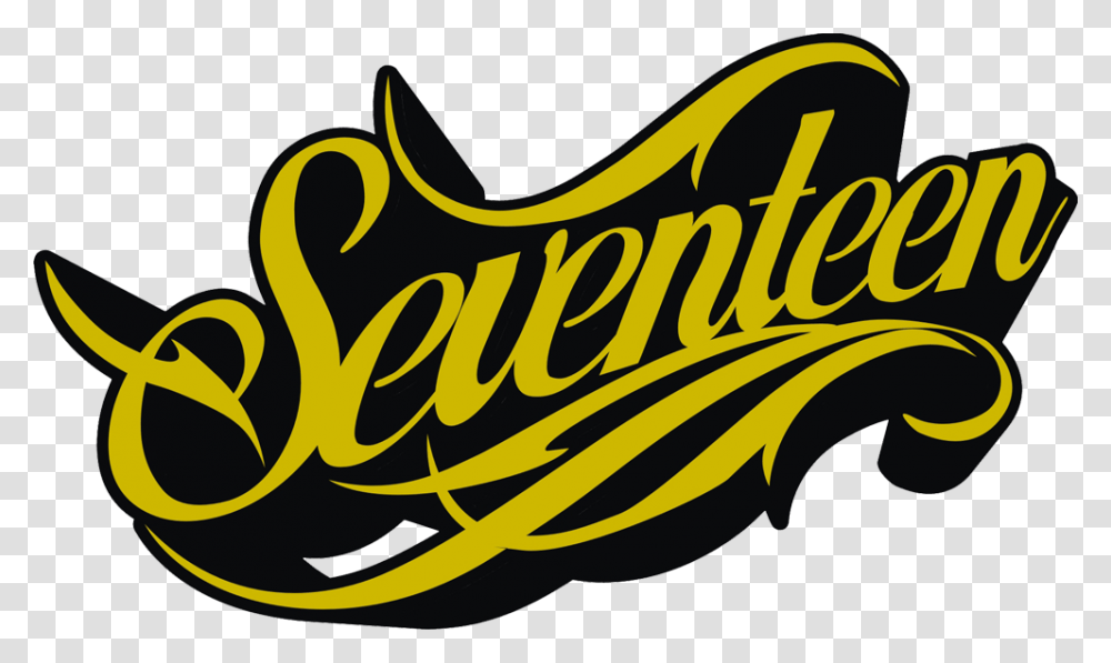 Seventeen Band Logo By Capitola Luettgen Logo Seventeen Band, Label, Calligraphy, Handwriting Transparent Png