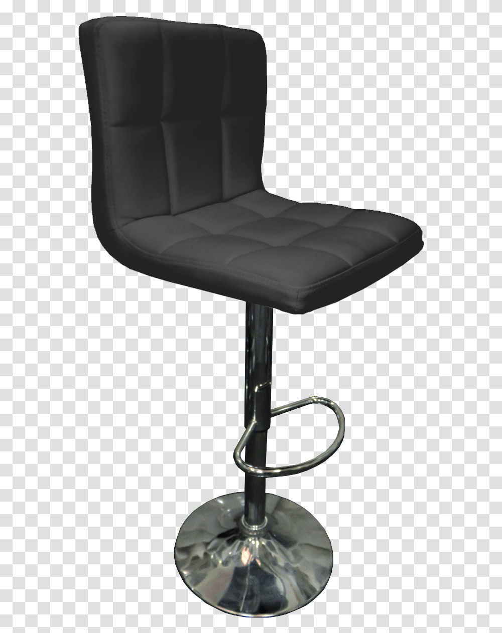 Seville Leather Bar Stool In Black Solid, Furniture, Chair, Lamp Transparent Png