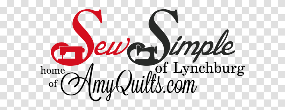 Sew Simple Of Lynchburg Calligraphy, Label, Alphabet Transparent Png