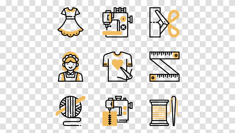 Sewing Equipment Icons Egypt, Number, Alphabet Transparent Png