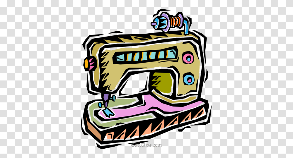 Sewing Machine Royalty Free Vector Clip Art Illustration, Appliance, Electrical Device Transparent Png