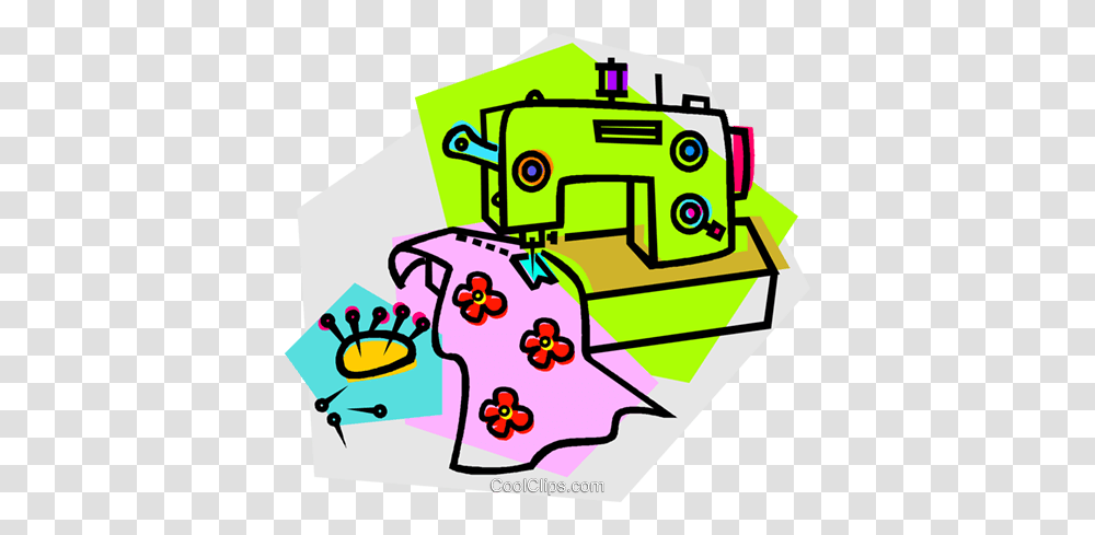 Sewing Machine Royalty Free Vector Clip Art Illustration, Transportation, Vehicle, Tractor Transparent Png