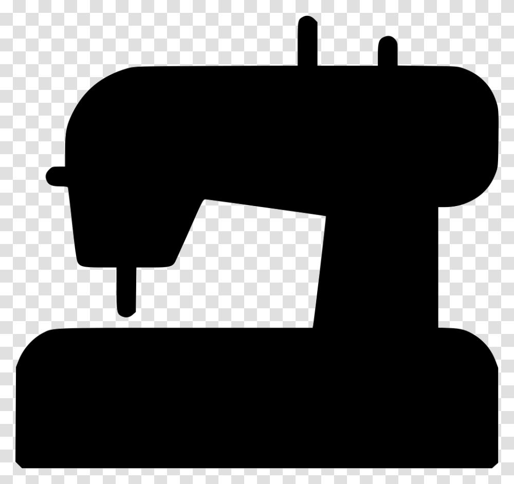 Sewing Machine Symbol, Silhouette, Cushion, Stencil, Electrical Device Transparent Png