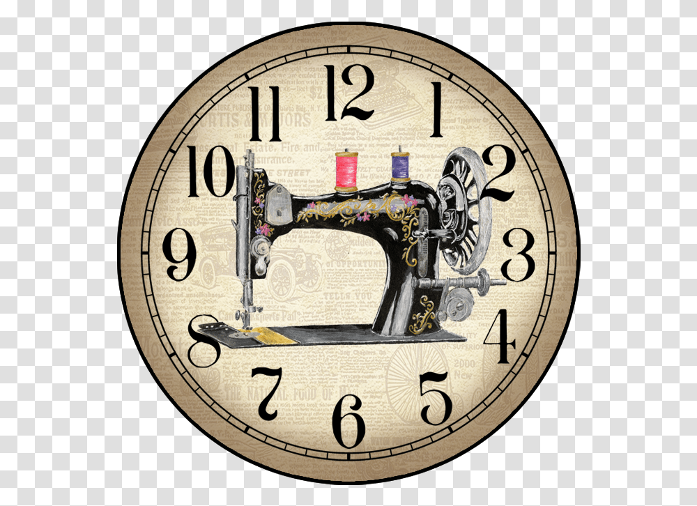 Sewing Machine Wall Clocks, Analog Clock, Clock Tower, Architecture, Building Transparent Png