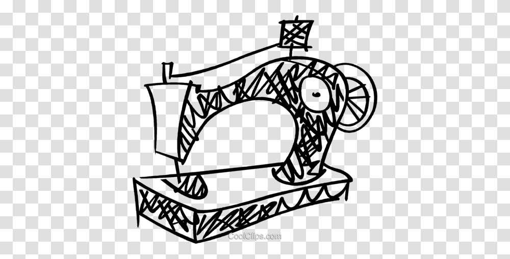 Sewing Machines Royalty Free Vector Clip Art Illustration, Electrical Device, Appliance, Gate Transparent Png