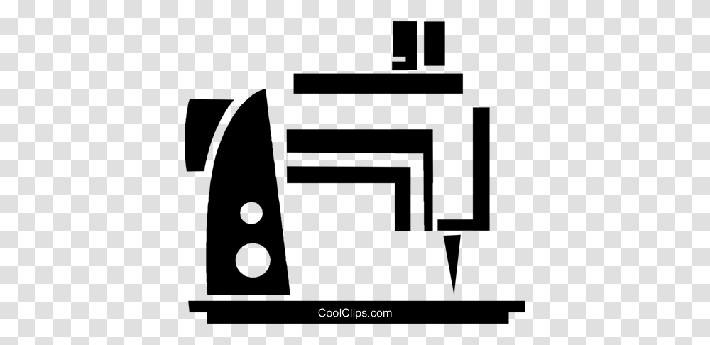 Sewing Machines Royalty Free Vector Clip Art Illustration, Mailbox, Letterbox, Cross Transparent Png
