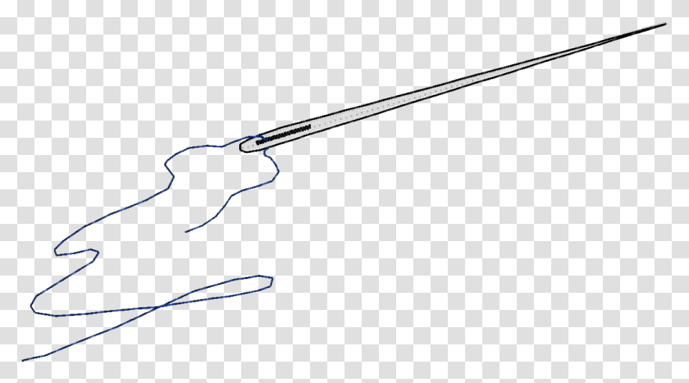 Sewing Needle Cast A Fishing Line, Bow, Weapon, Weaponry, Sword Transparent Png