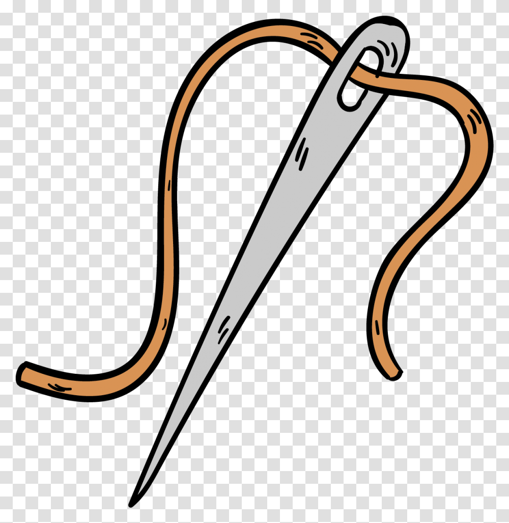 Sewing Needle Drawing Cartoon Clip Art Cartoon Sewing Sewing Cartoon Needle, Bow, Light, Arrow, Symbol Transparent Png