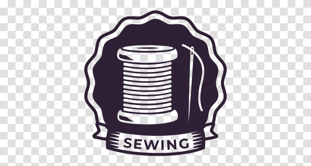 Sewing Needle Thread Reel Badge Sticker Clip Art, Stein, Jug, Cup Transparent Png