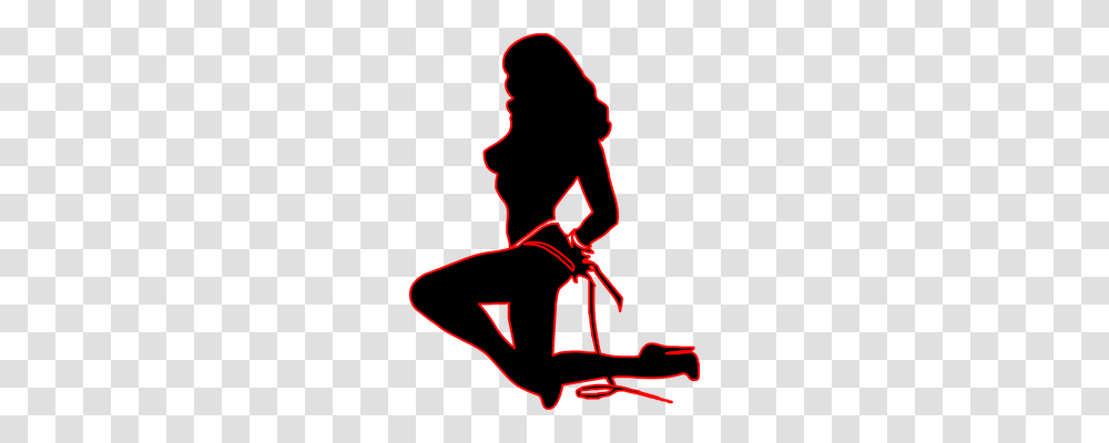 Sexy Person, Silhouette, Light, Kneeling Transparent Png