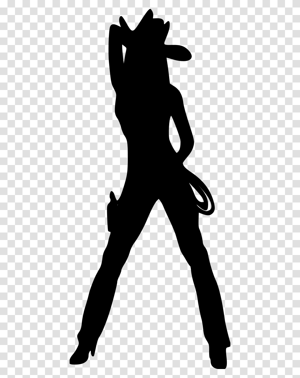 Sexy Cowgirls Silhouette, Gray, World Of Warcraft Transparent Png