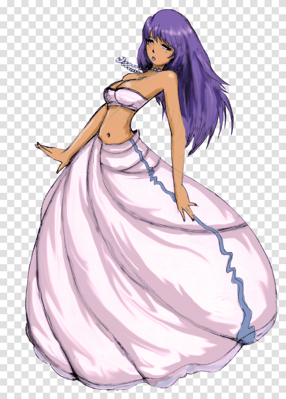 Sexy Cute Anime Girl Art Long Skirt Anime Girl Long Skirt Designs, Clothing, Wedding Gown, Fashion, Manga Transparent Png