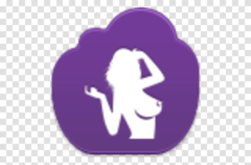Sexy Girl Icon, Plant, Hand, Purple Transparent Png
