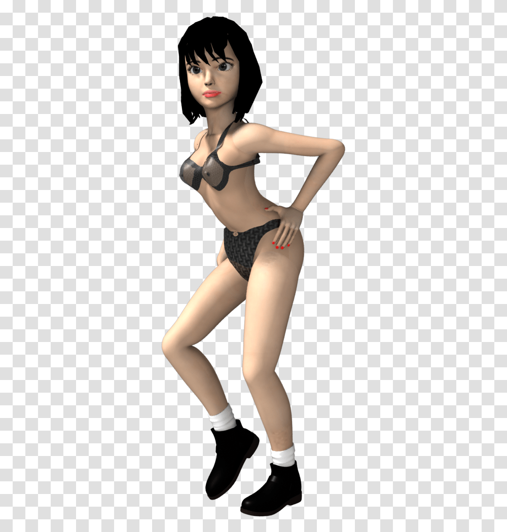 Sexy Girl Rigged And Animated 3d Model Lingerie Top, Person, Swimwear, Bikini Transparent Png