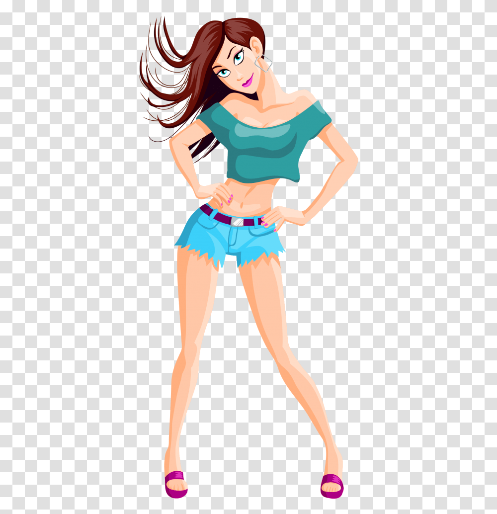 Sexy Girl Vector Image Expectaion Vs Reality Weight Lifting Women, Person, Dance Pose, Leisure Activities Transparent Png