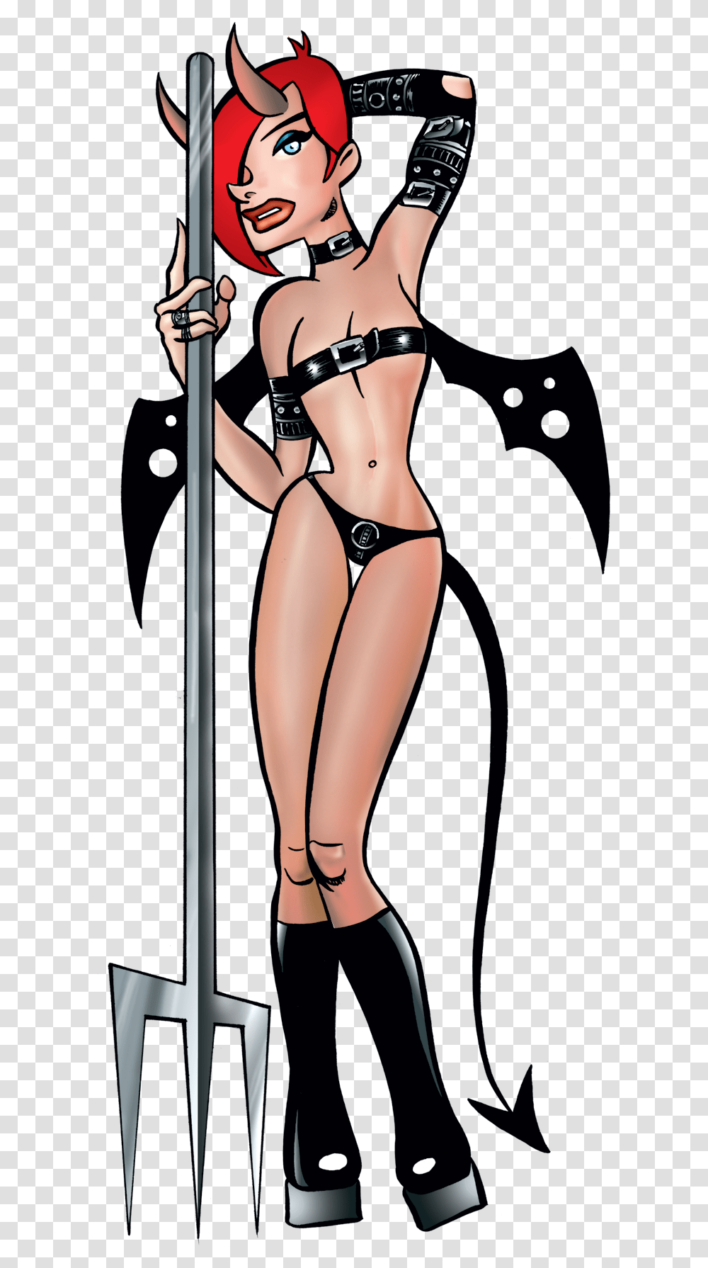 Sexy Goth Cartoon Girl, Swimwear, Person, Bikini Transparent Png