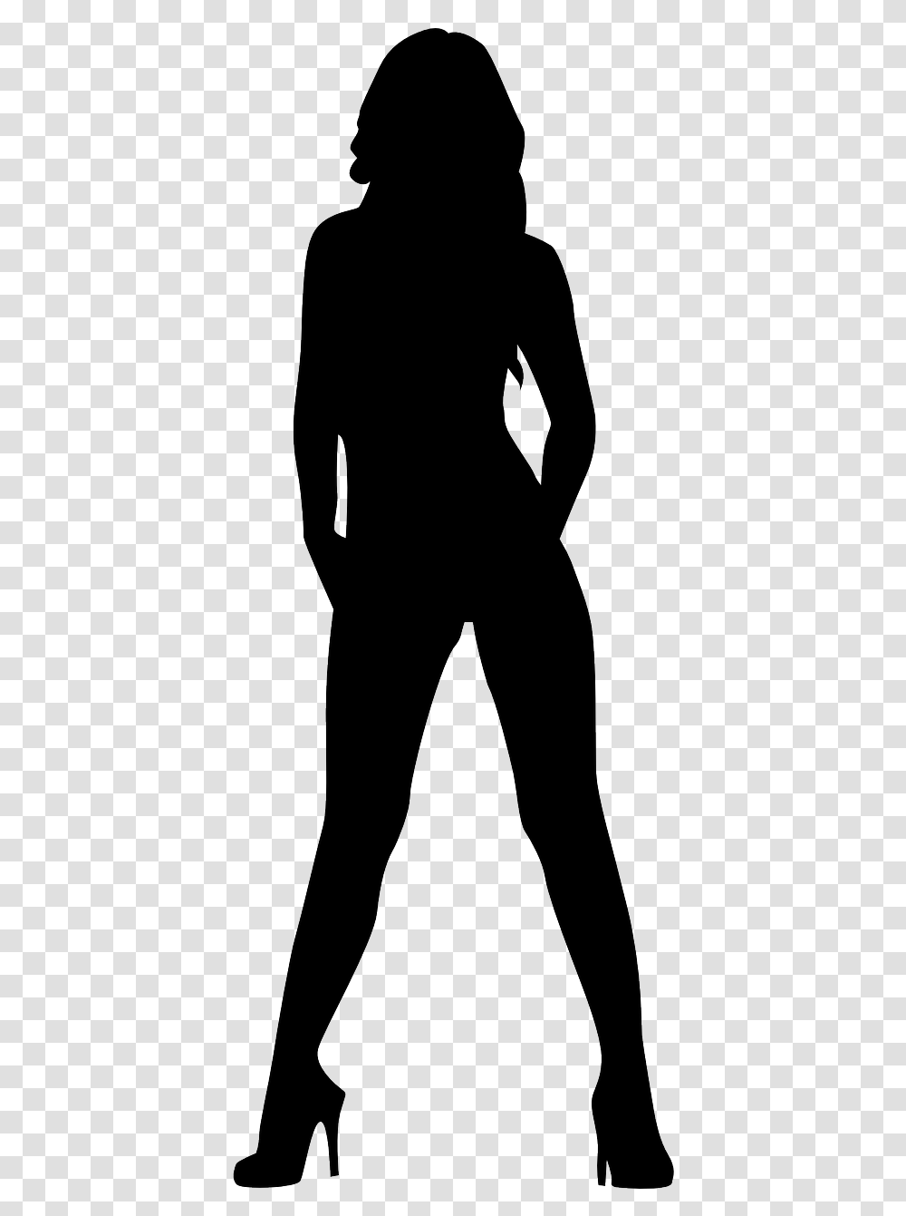 Sexy Legs Woman Silhouette Clip Art, Person, Ninja, Standing, Musician Transparent Png