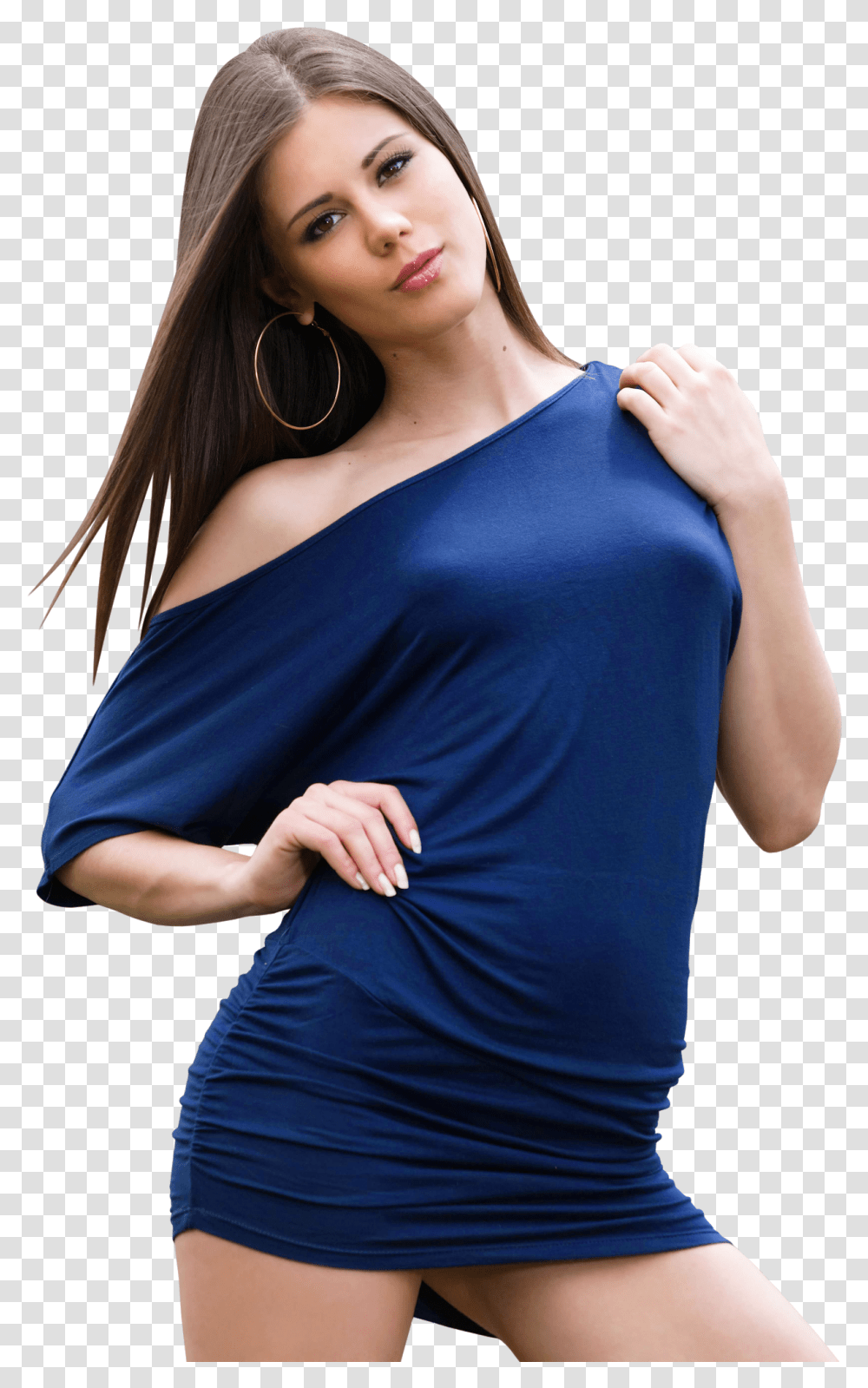 Sexy Little Caprice In Blue Dress Image Photo Shoot, Apparel, Evening Dress, Robe Transparent Png
