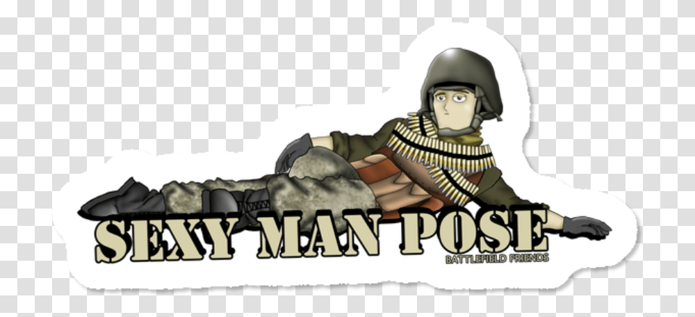 Sexy Man Pose Neebs, Person, Military Uniform, Face, Helmet Transparent Png