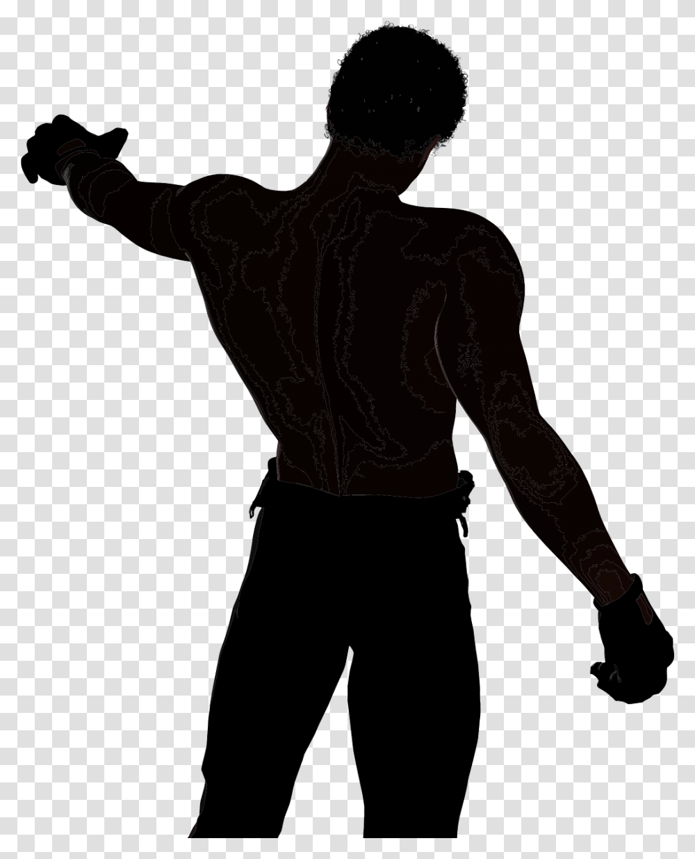 Sexy Man Silhouette, Back, Person, Human, Leisure Activities Transparent Png