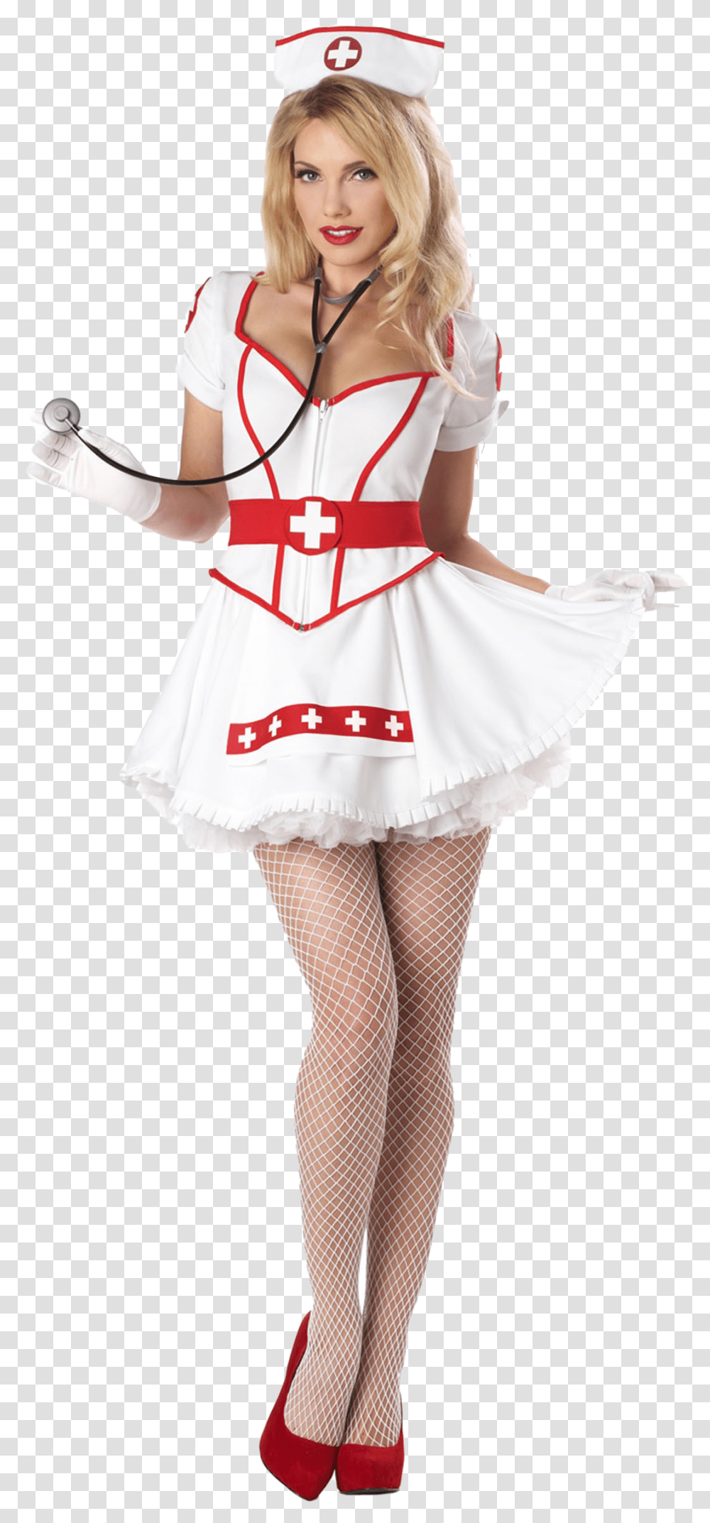 Sexy Nurse Halloween Costume, Person, Human, Performer, Girl Transparent Png