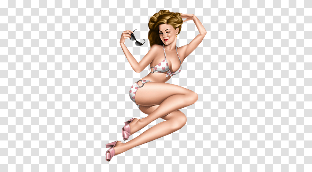 Sexy Pin Up Girl Ace Of Hearts Pinup Girl, Clothing, Person, Female, Underwear Transparent Png