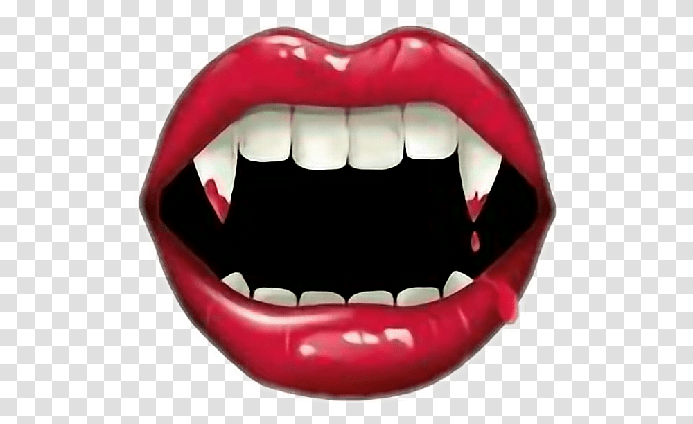 Sexy Vampirelips Halloween Sticker Boca De Vampiro, Teeth, Mouth, Helmet Transparent Png