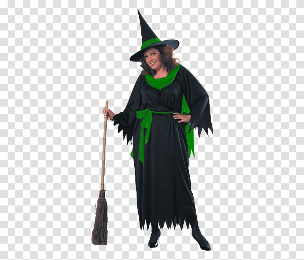 Sexy Witch Costume With Hat Large Witchpng Costume, Apparel, Cloak, Fashion Transparent Png