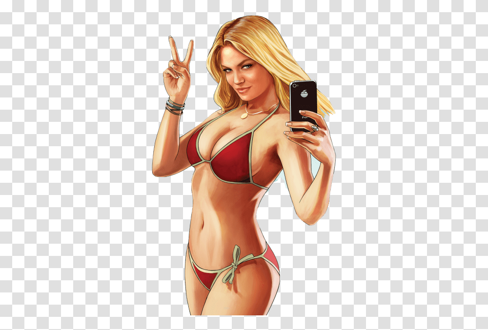 Sexy Woman Gta 5 Girl Naked, Mobile Phone, Electronics, Cell Phone, Clothing Transparent Png