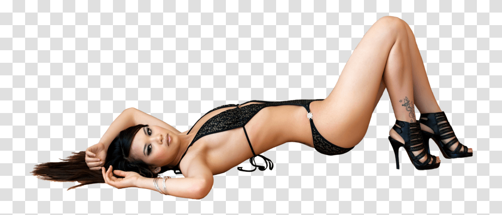 Sexy Woman Lying, Lingerie, Underwear, Person Transparent Png