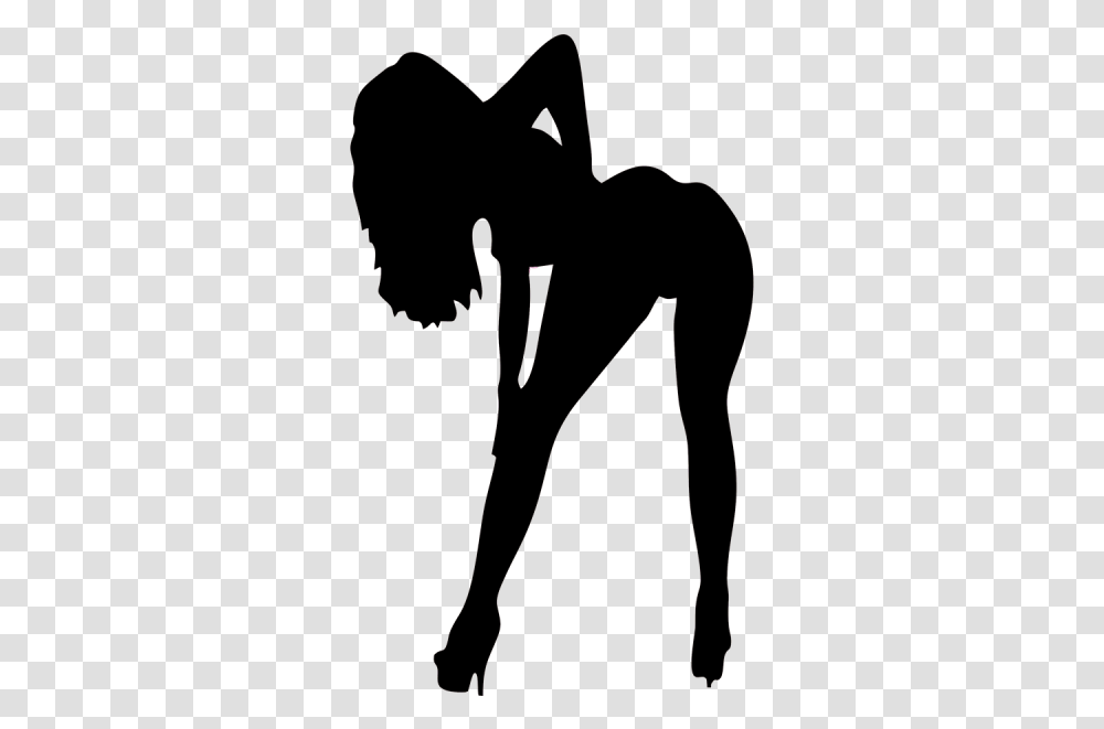 Sexy Woman Silhouette, Back, Outdoors Transparent Png