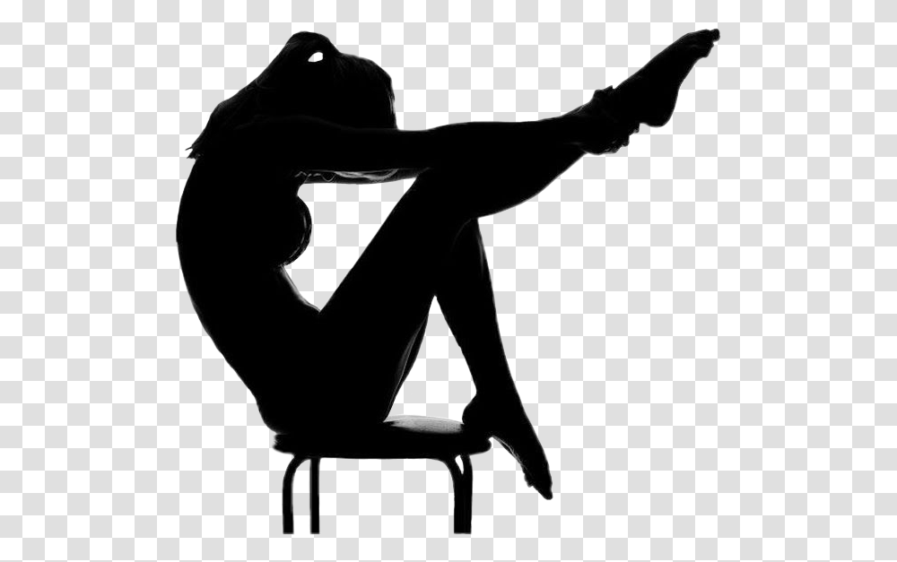 Sexy Woman Silhouette Sexy Yoga Silhouette, Person, Human, Sport, Sports Transparent Png