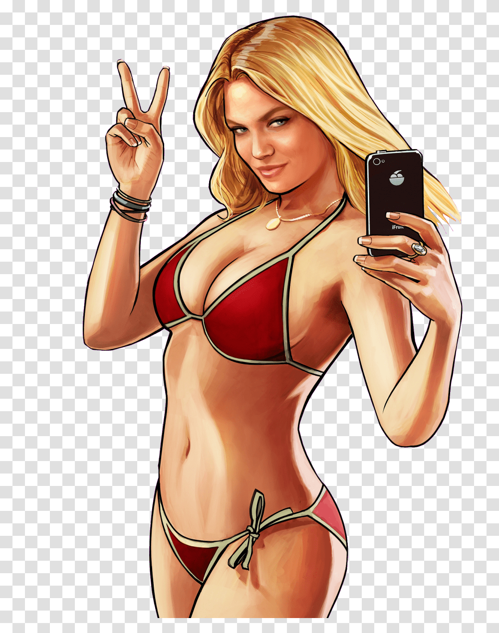 Sexy Women Girl Image Gta V Girl, Mobile Phone, Electronics, Person Transparent Png