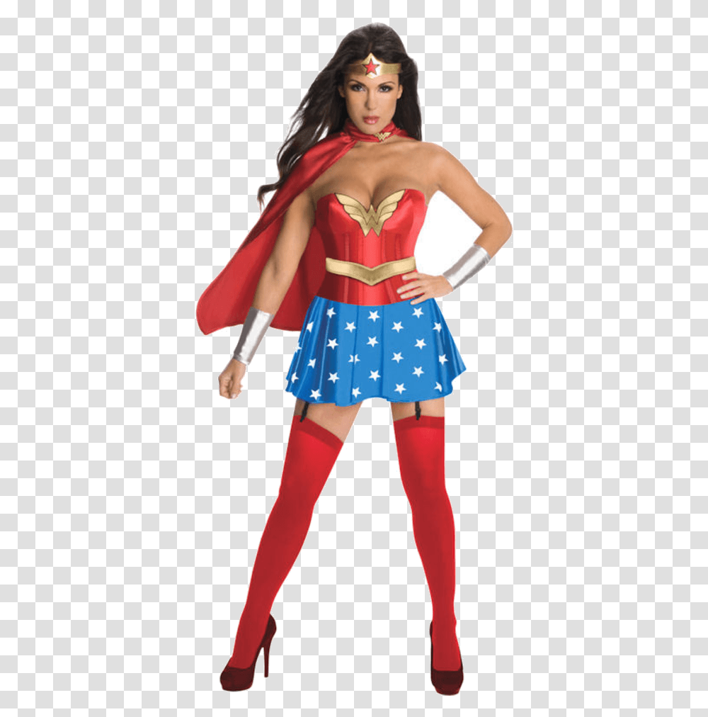 Sexy Wonder Woman Costume, Skirt, Person, Female Transparent Png