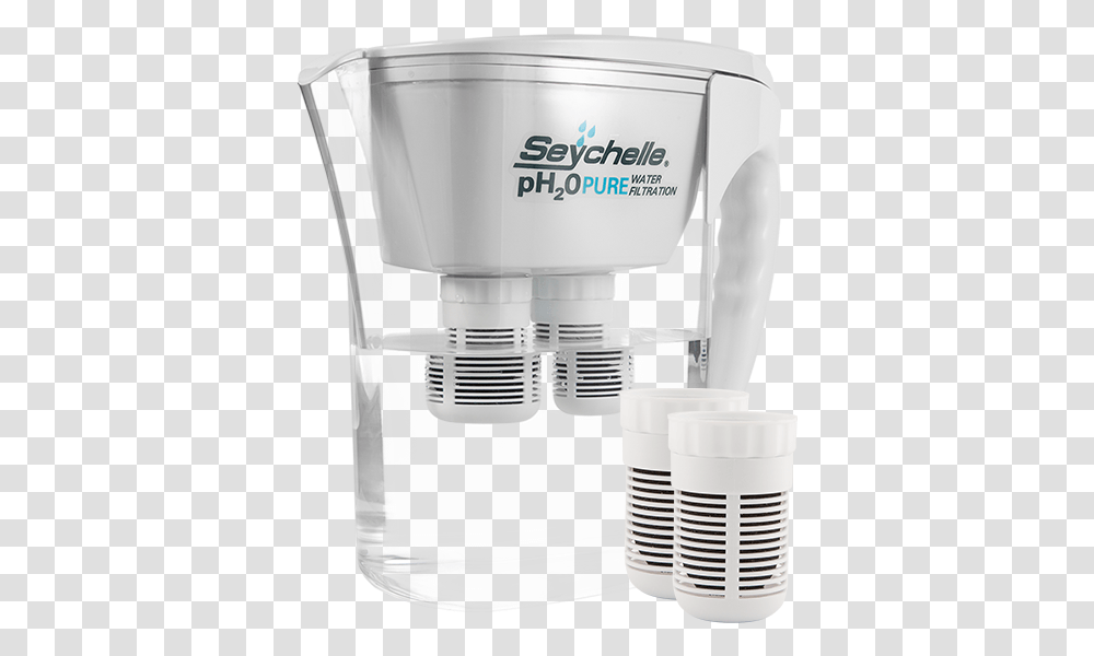 Seychelle King Ph20 Water Pitcher And Replacement Filters Seychelle, Mixer, Appliance, Cup, Blender Transparent Png