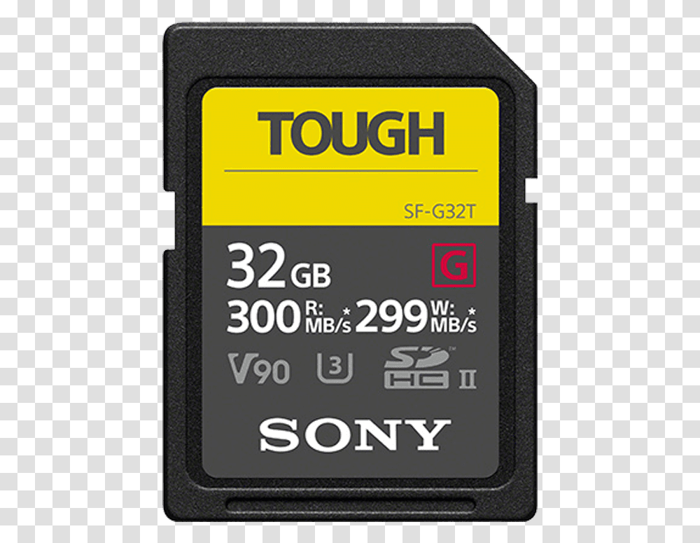 Sf G Tough Series Uhs Ii Sd Memory Card Product Sony Tough Memory Cards, Electronics, Computer, Adapter, Hardware Transparent Png