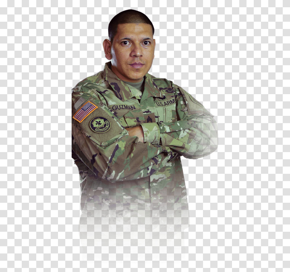 Sfc Joe Guzman, Military Uniform, Person, Human, Army Transparent Png