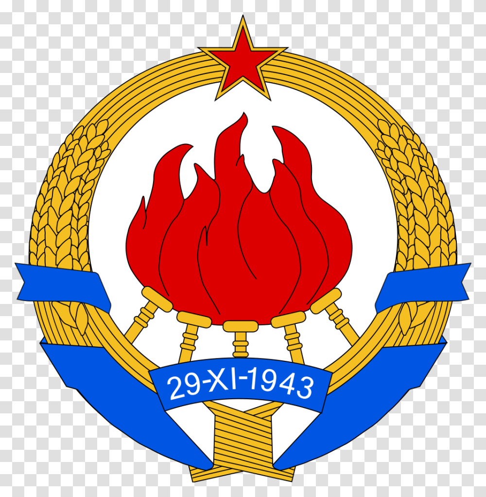 Sfr Yugoslavia Coat Of Arms, Emblem, Logo, Trademark Transparent Png