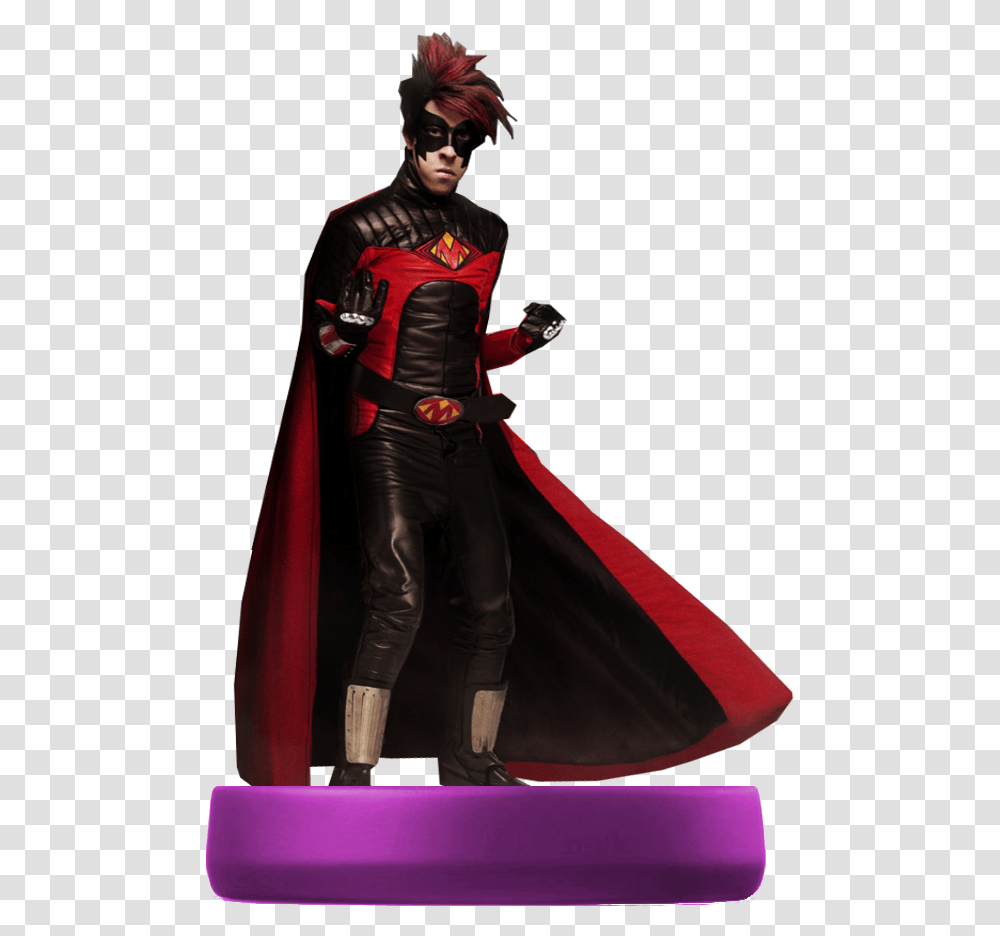 Sfw Red Mist Amiibo Kick Ass Red Mist, Costume, Cape, Person Transparent Png