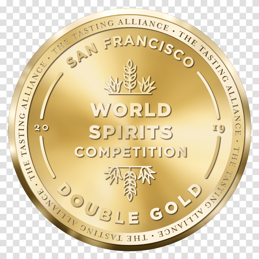 Sfwsc Double Gold San Francisco World Spirits Competition 2019 Double, Clock Tower, Architecture, Building, Coin Transparent Png