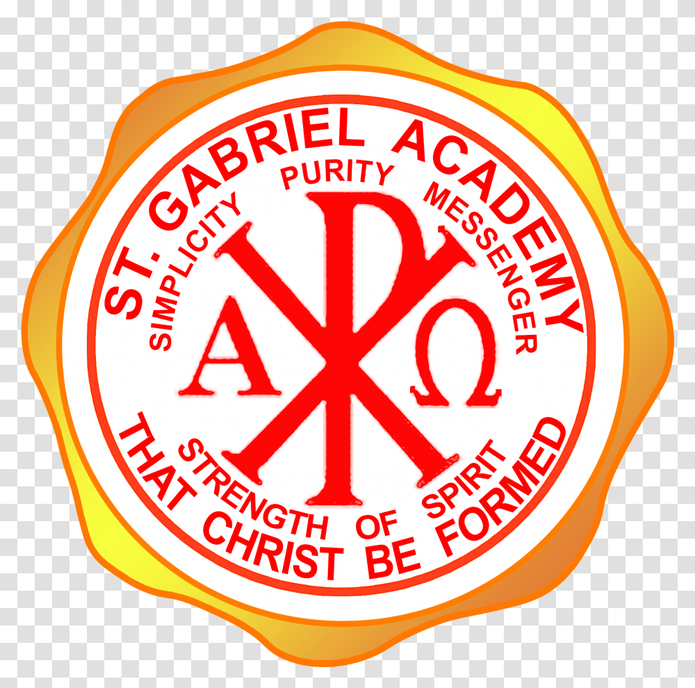 Sga Logo Saint Gabriel Academy Caloocan, Label, Ketchup, Food Transparent Png