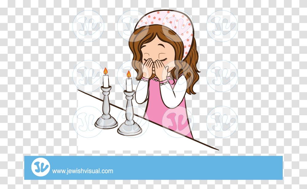 Shabbat Candles Clipart Shabbat Candles Cartoon, Scientist, Smelling, Prayer Transparent Png