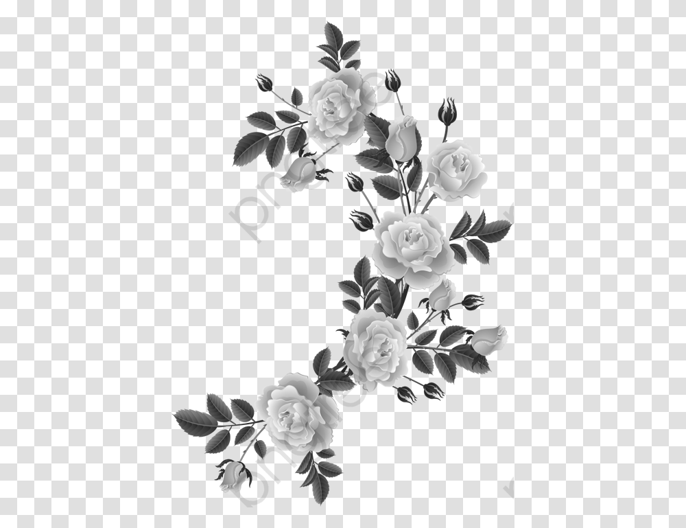 Shabby Chic Flowers, Floral Design, Pattern Transparent Png