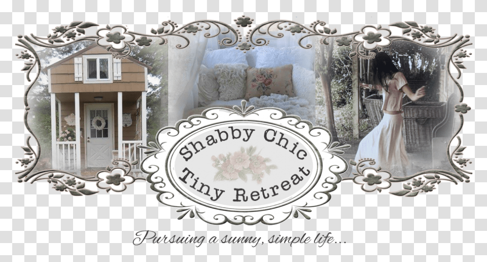 Shabby Chic Tiny Retreat Picture Frame, Pillow, Cushion, Furniture, Person Transparent Png